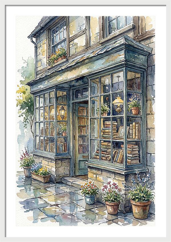 Charming Bookshop Facade