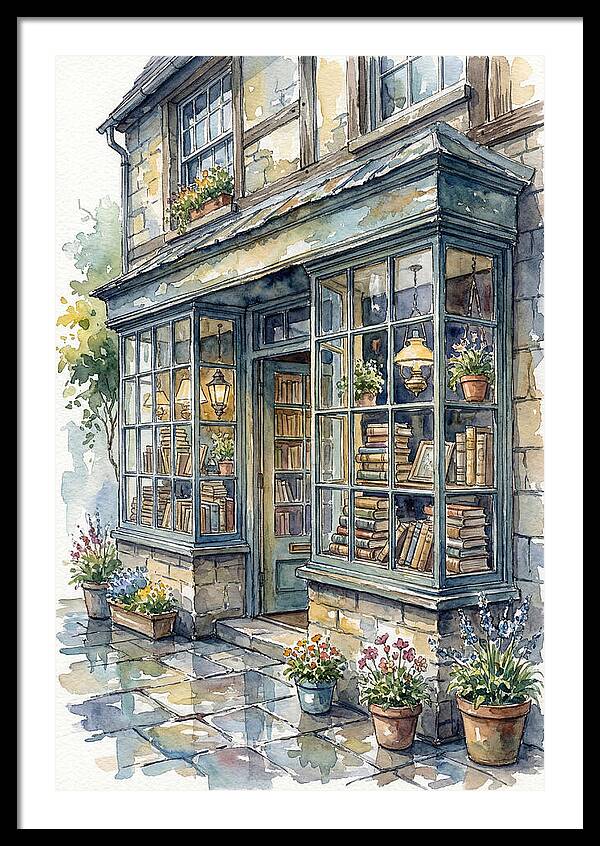 Charming Bookshop Facade