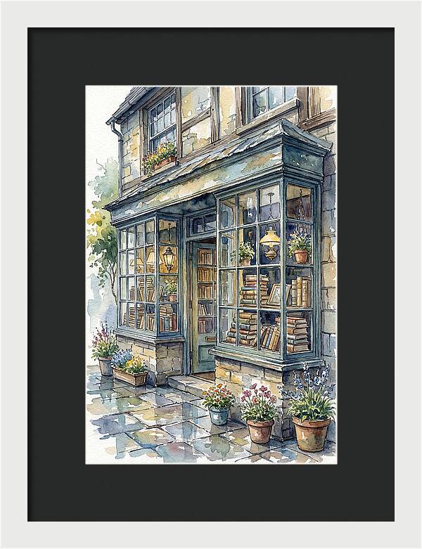 Charming Bookshop Facade