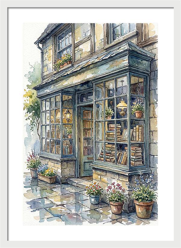 Charming Bookshop Facade