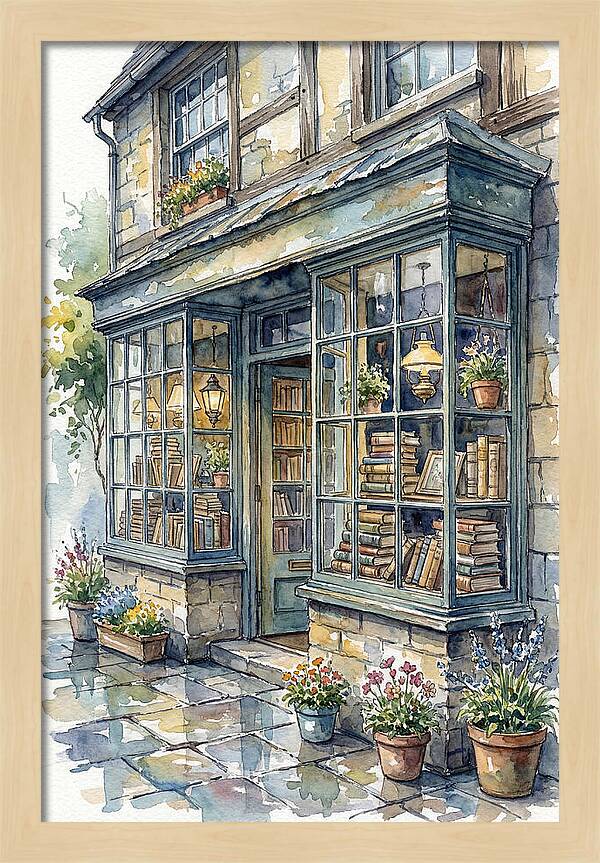 Charming Bookshop Facade