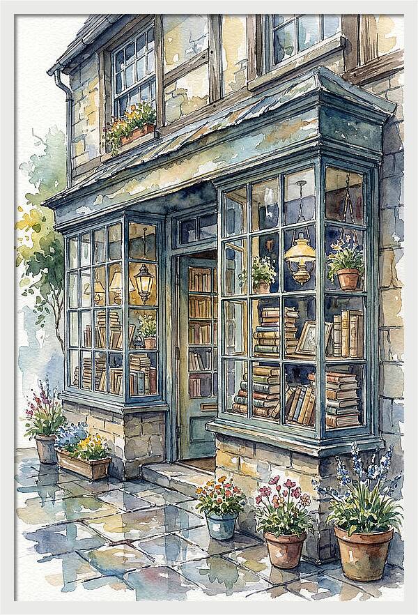 Charming Bookshop Facade