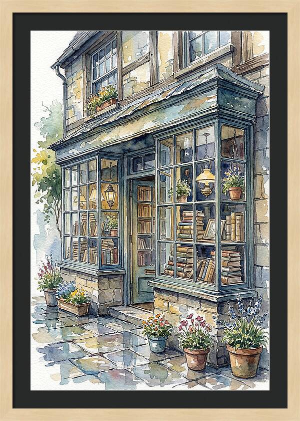 Charming Bookshop Facade