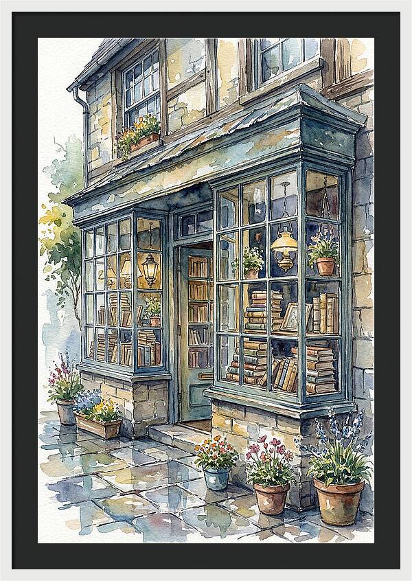 Charming Bookshop Facade