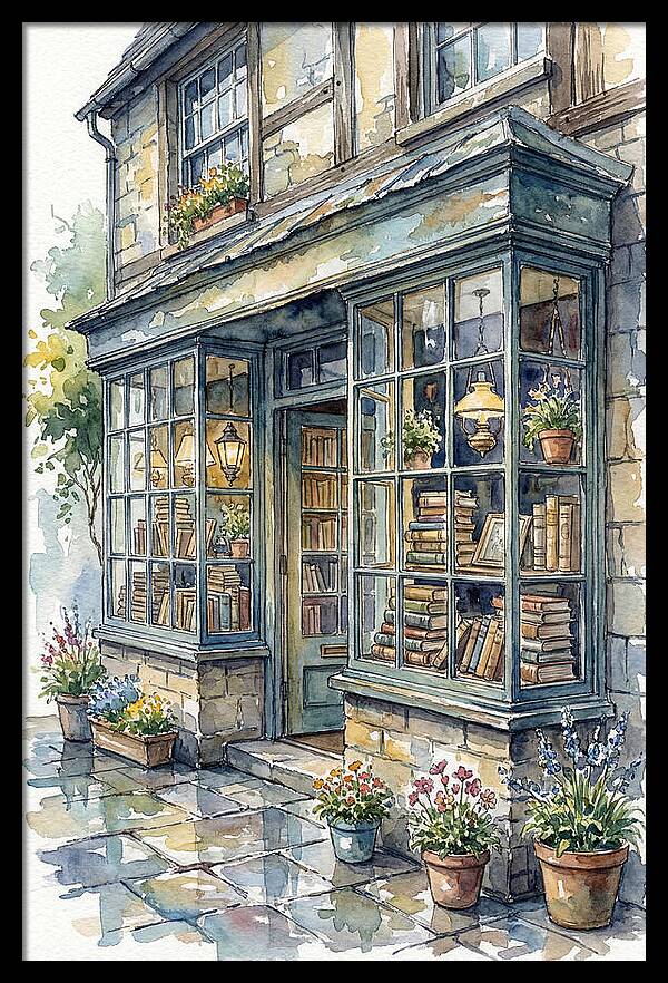 Charming Bookshop Facade