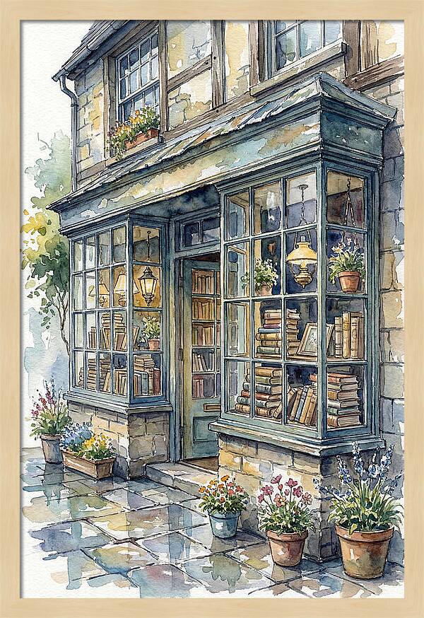 Charming Bookshop Facade