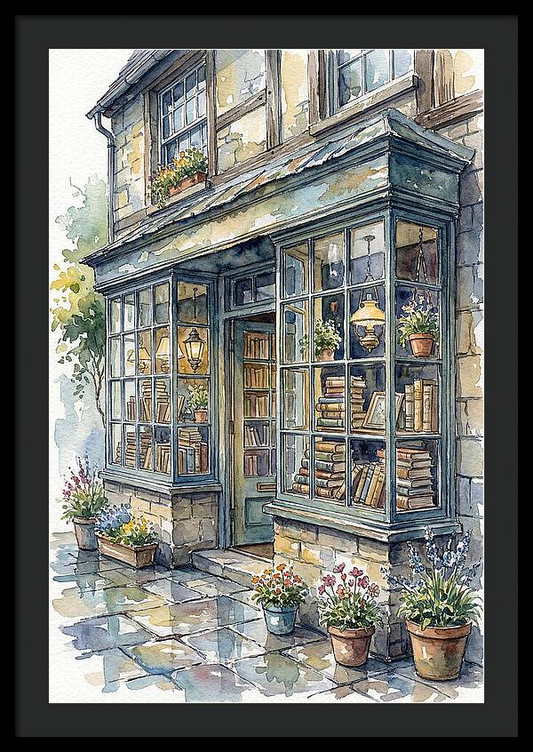 Charming Bookshop Facade