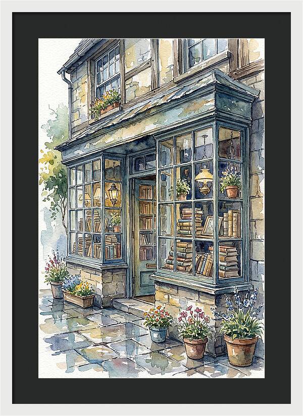 Charming Bookshop Facade