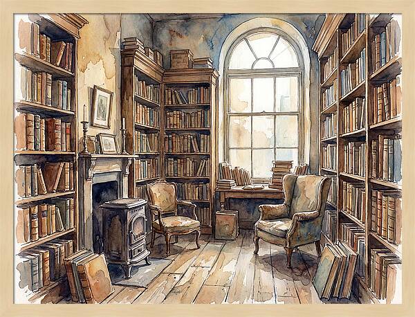 Charming Bookstore Tranquility