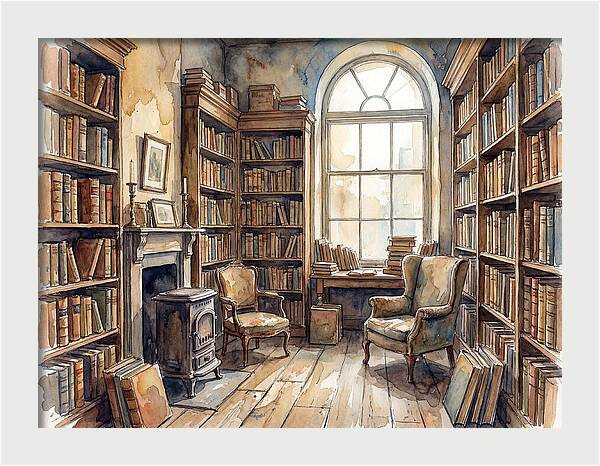 Charming Bookstore Tranquility