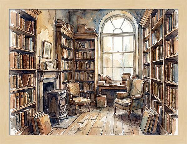 Charming Bookstore Tranquility