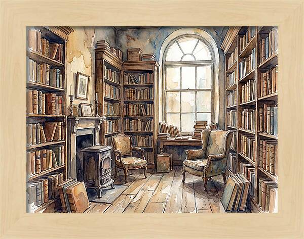 Charming Bookstore Tranquility