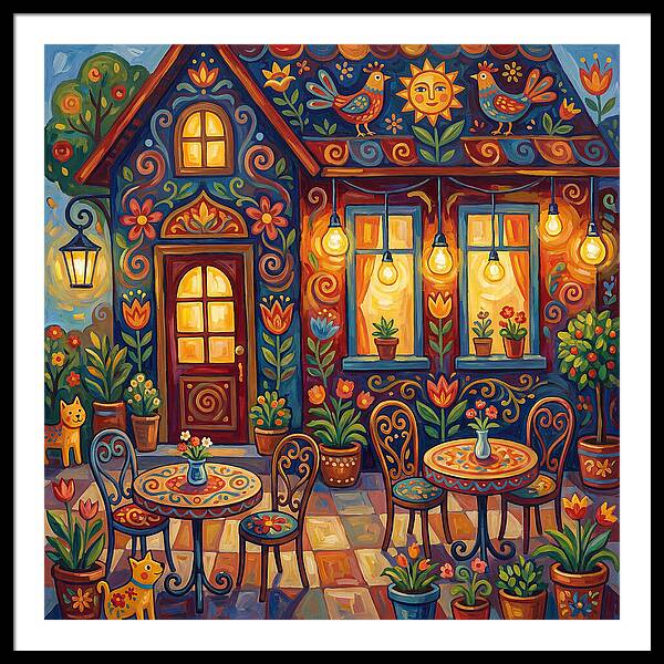 Charming Caf Scene