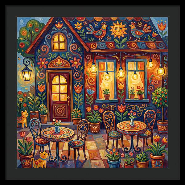 Charming Caf Scene