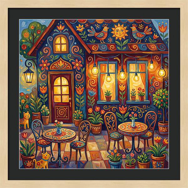 Charming Caf Scene