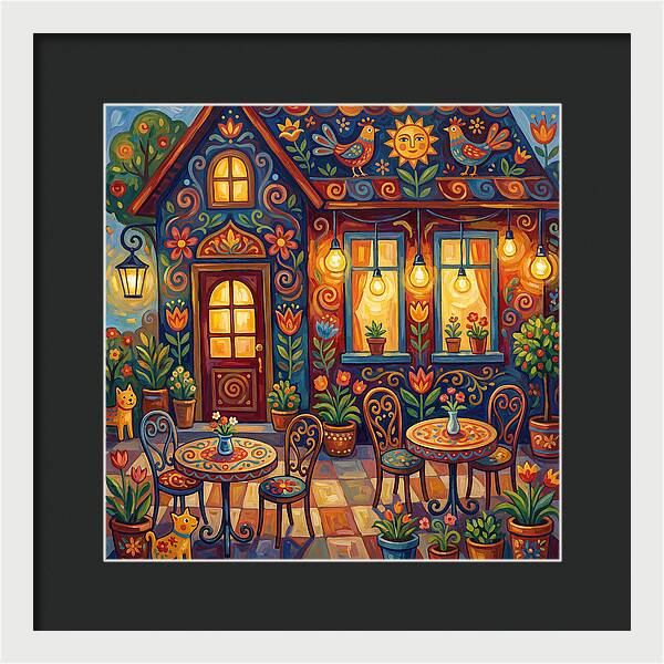 Charming Caf Scene