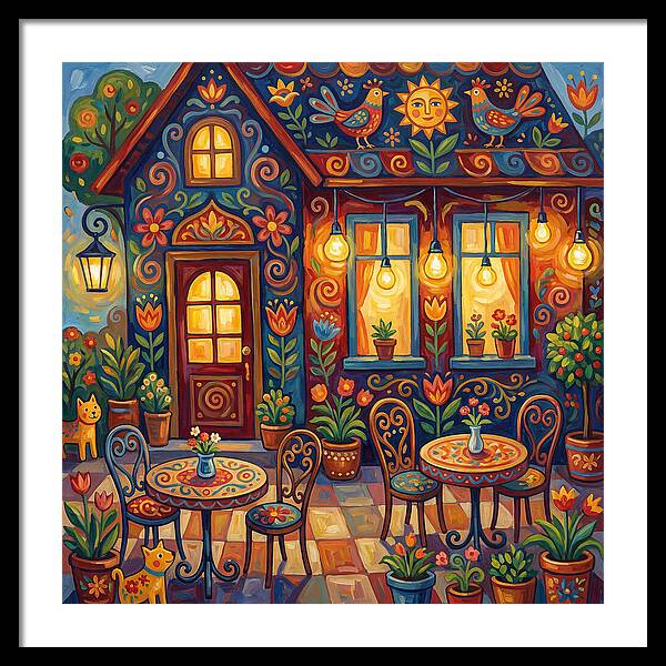 Charming Caf Scene