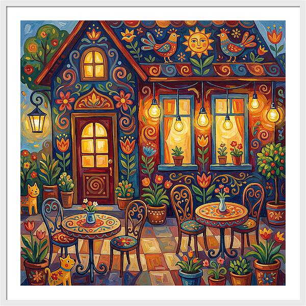 Charming Caf Scene