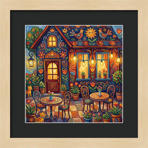 Charming Caf Scene