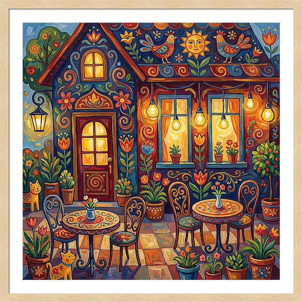 Charming Caf Scene