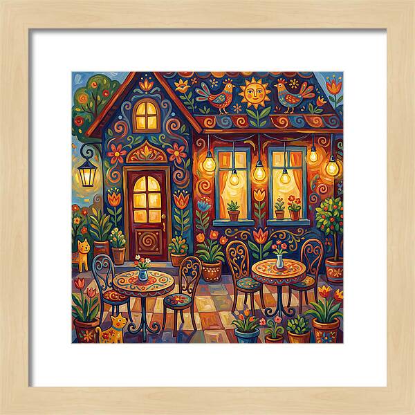 Charming Caf Scene