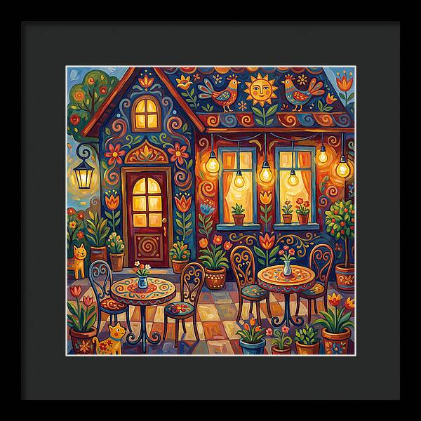 Charming Caf Scene