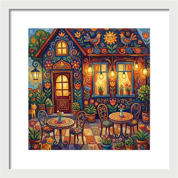 Charming Caf Scene