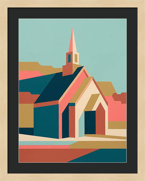 Charming Chapel In Abstract Style