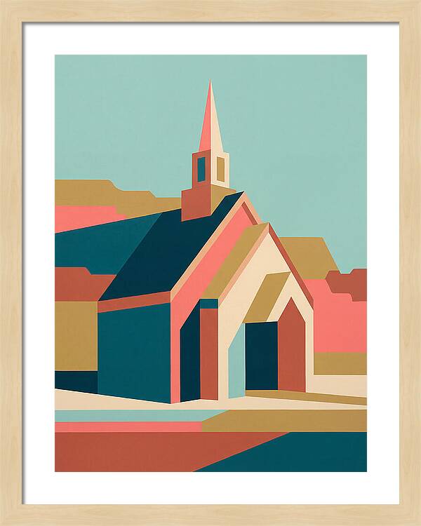 Charming Chapel In Abstract Style