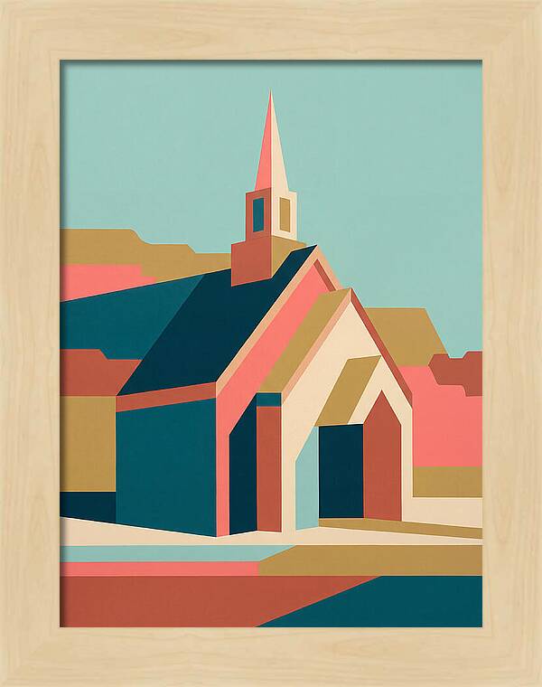 Charming Chapel In Abstract Style