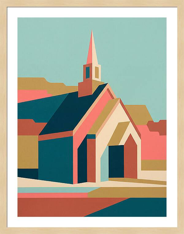 Charming Chapel In Abstract Style