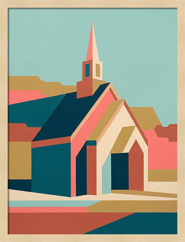 Charming Chapel In Abstract Style