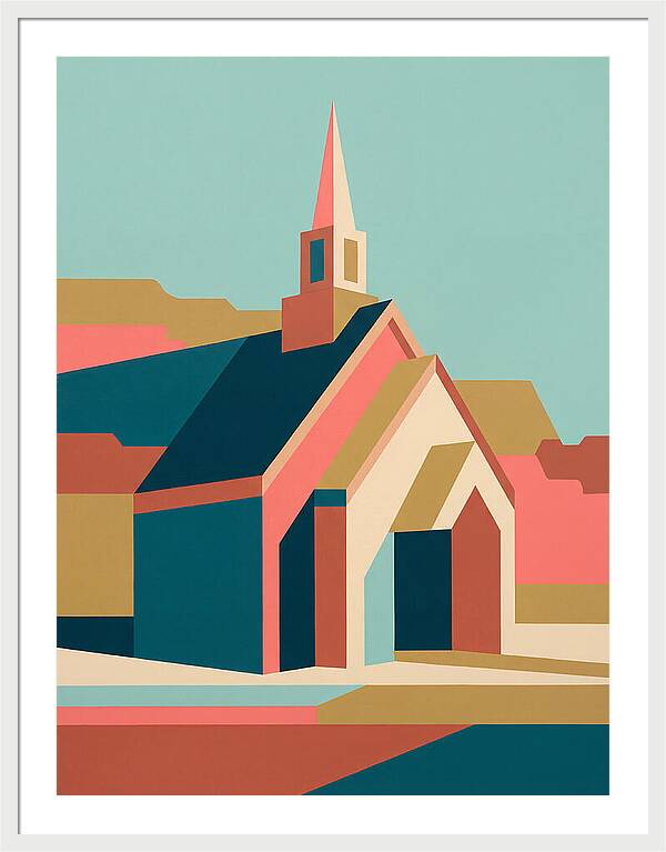 Charming Chapel In Abstract Style