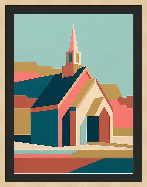 Charming Chapel In Abstract Style