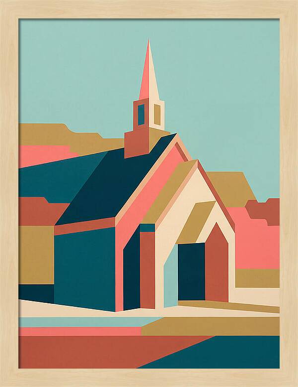 Charming Chapel In Abstract Style