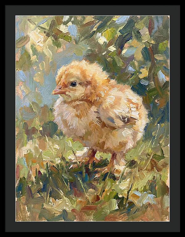 Charming Chick In Nature