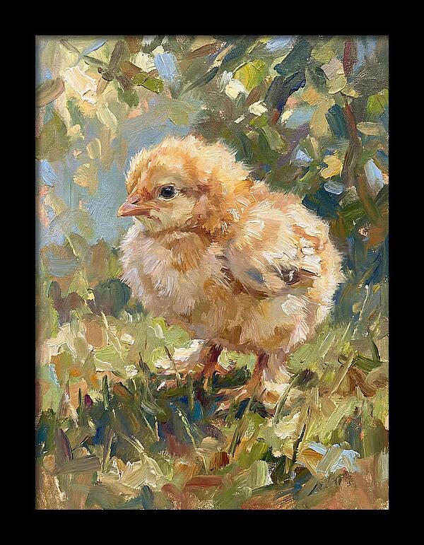 Charming Chick In Nature