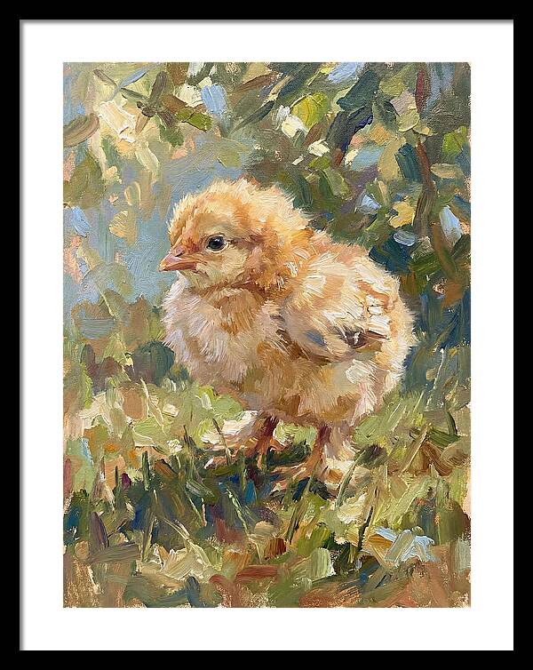 Charming Chick In Nature