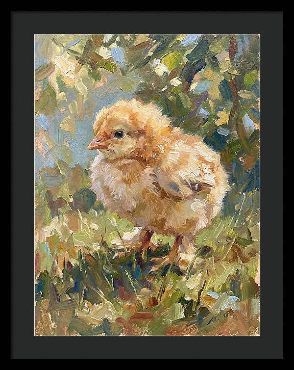 Charming Chick In Nature