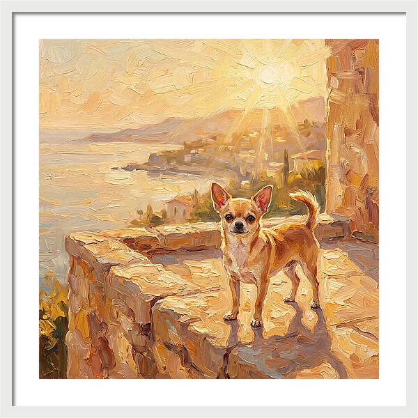 Charming Chihuahua Overlooking Mediterranean
