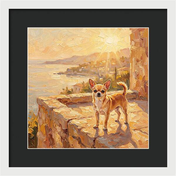Charming Chihuahua Overlooking Mediterranean