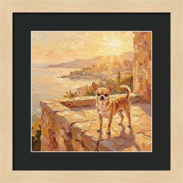 Charming Chihuahua Overlooking Mediterranean