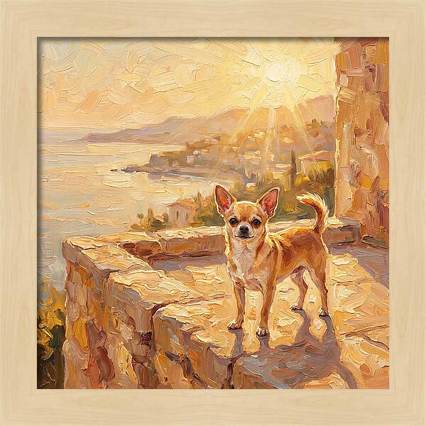 Charming Chihuahua Overlooking Mediterranean