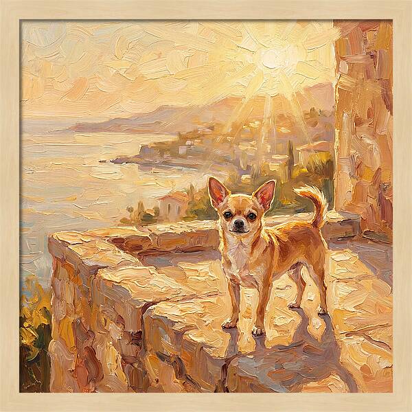 Charming Chihuahua Overlooking Mediterranean