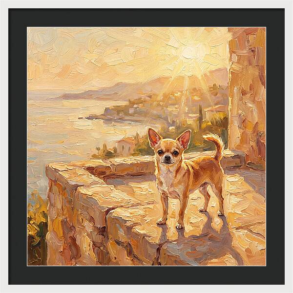 Charming Chihuahua Overlooking Mediterranean