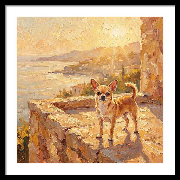 Charming Chihuahua Overlooking Mediterranean