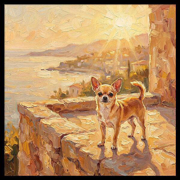 Charming Chihuahua Overlooking Mediterranean