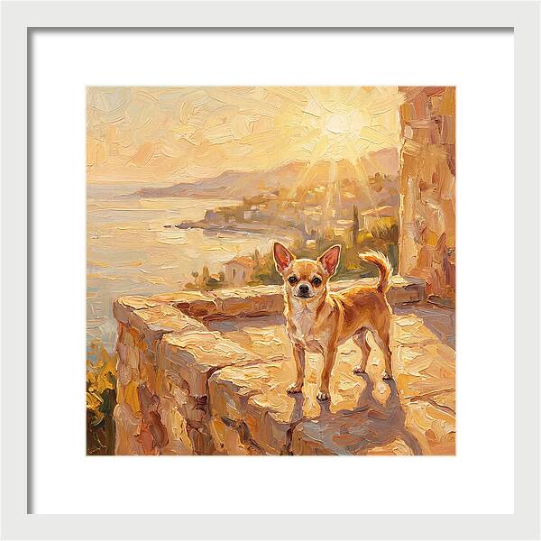 Charming Chihuahua Overlooking Mediterranean