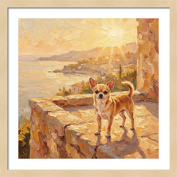 Charming Chihuahua Overlooking Mediterranean