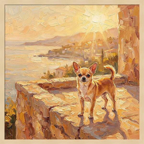 Charming Chihuahua Overlooking Mediterranean
